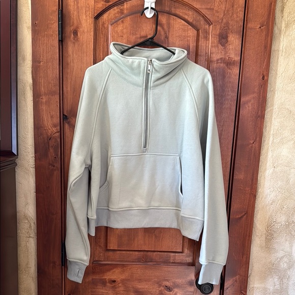 Automet Tops - Light Green Half-Zip Pullover